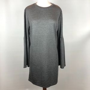 Stitch Fix Gray Bell Sleeve Tunic Dress Size Small